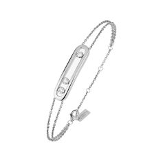 Bransoletka Messika Move Classique białe złoto Diamenty 18 cm
