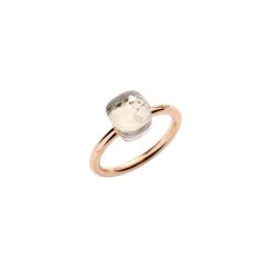 Pierścionek Pomellato Nudo Petit złoto biały Topaz rozmiar 13