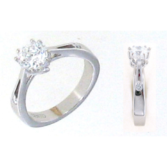 Pierścionek Roberto Coin Cento białe złoto Diament rozmiar 13