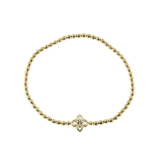Bransoletka damska Roberto Coin Tiny Princess diamenty żółte złoto 16 cm 