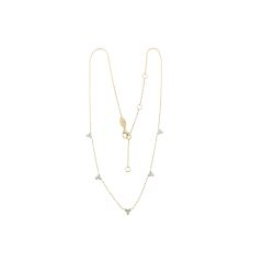 Naszyjnik Roberto Coin Love By The Yard żółte złoto diamenty 45 cm