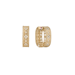 Kolczyki Roberto Coin Venetian Princess żółte złoto diamenty