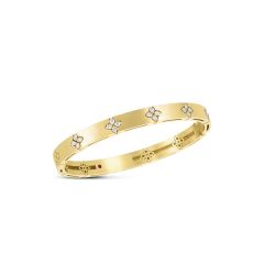 Bransoletka Roberto Coin Love in Verona żółte złoto diamenty 15,5cm