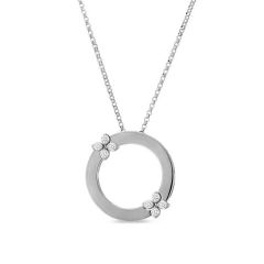 Naszyjnik Roberto Coin Love in Verona białe złoto diamenty 45cm