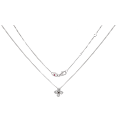 Naszyjnik Roberto Coin Love in Verona białe złoto diamenty 45 cm