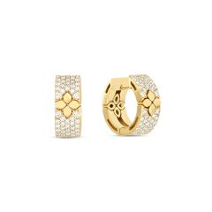 Kolczyki Roberto Coin Love in Verona żółte złoto diamenty