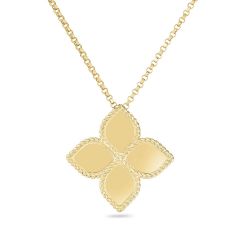 Naszyjnik Roberto Coin Princess Flower żółte złoto 45cm
