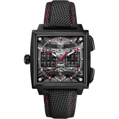Zegarek męski TAG Heuer Monaco Evergraph automatyczny 40mm Tytan Black DLC