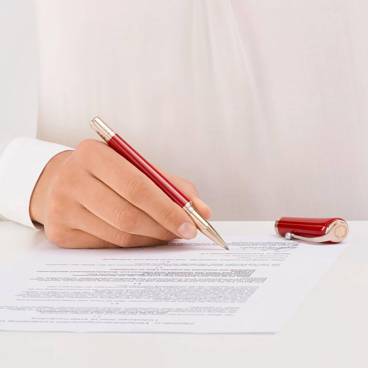 czerwone pióro kulkowe Montblanc Marilyn Monroe